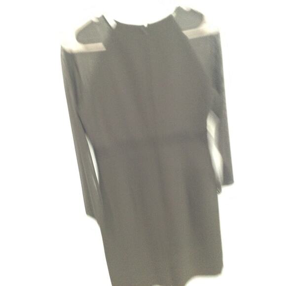 Talbots Women Sheer Long Sleeve Dress Black Size Petite 6 Corporate Goth Classic - Picture 8 of 10